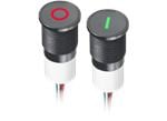 APEM DUAL ICON Ø14mm Panel-Mount LED Indicators