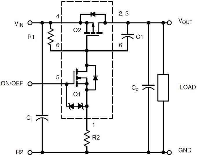 Vishay / Siliconix Si1865DDL Load Switch with Level-Shift