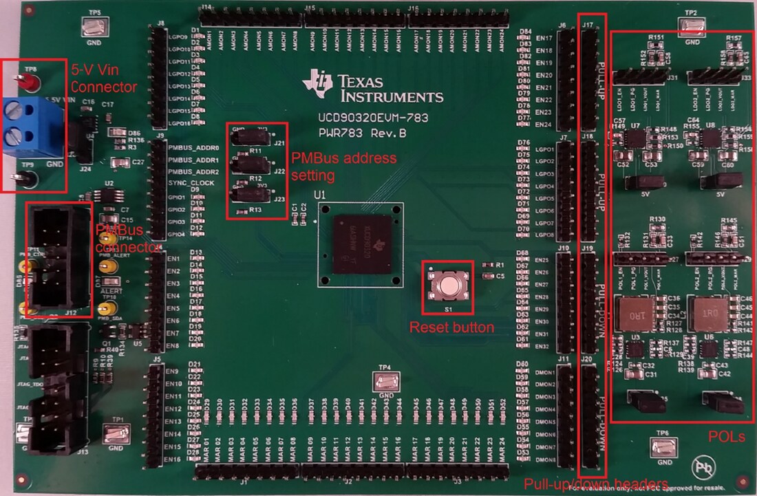 Schematic - Texas Instruments UCD90320EVM-783 Evaluation Module (EVM)