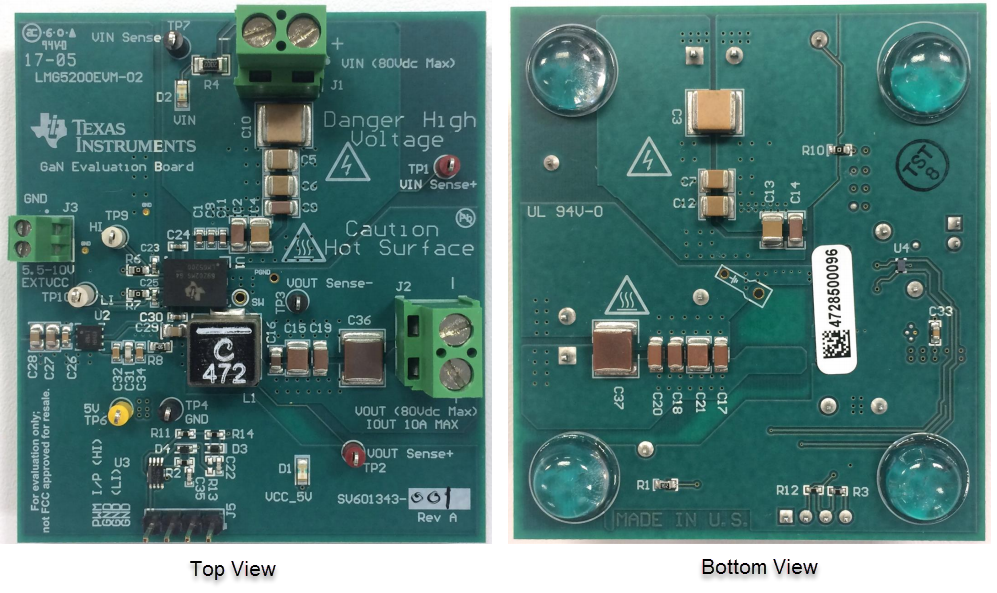 Location Circuit - Texas Instruments LMG5200EVM-02 GaN Power Stage Evaluation Module