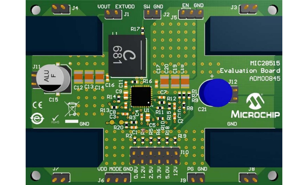 Microchip Technology MIC28515 HLL Step Down Evaluation Board (ADM00845)