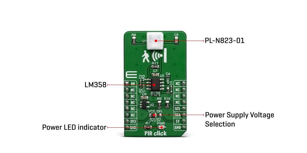 KEMET Pyroelectric Proximity Infrared Sensors