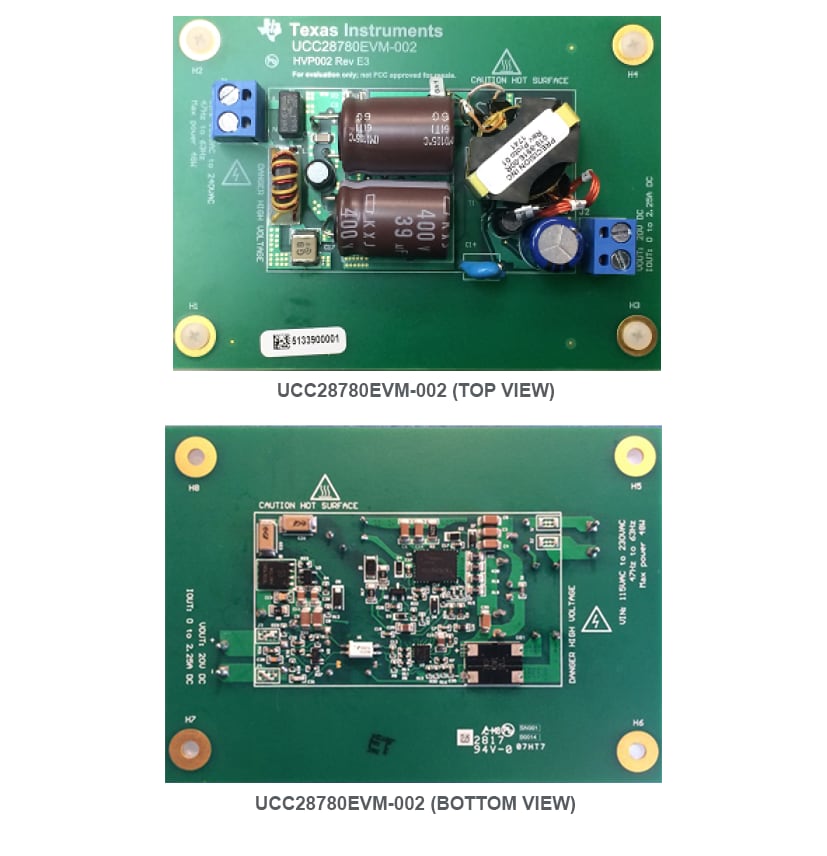 Location Circuit - Texas Instruments UCC28780EVM-002 Evaluation Module with GaN FET