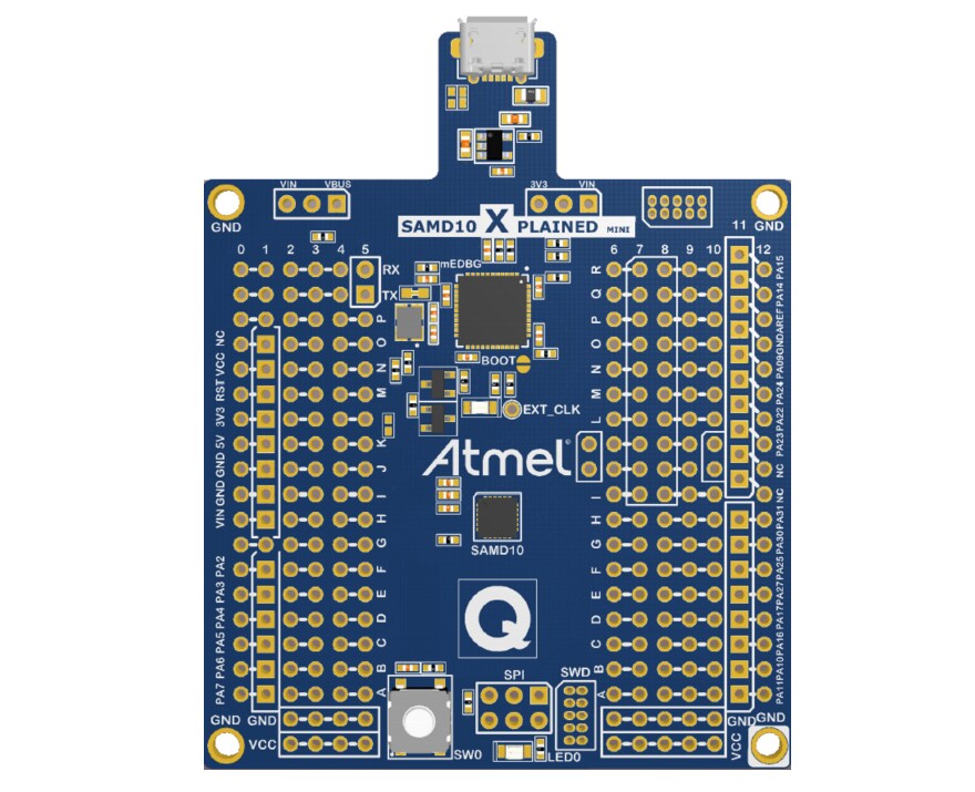 Location Circuit - Atmel / Microchip ATSAMD10 Xplained Mini Evaluation Kit