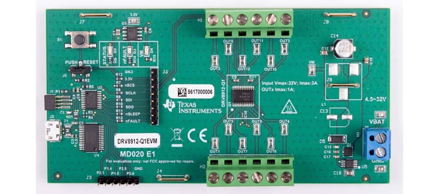 Location Circuit - Texas Instruments DRV8912-Q1EVM Evaluation Module