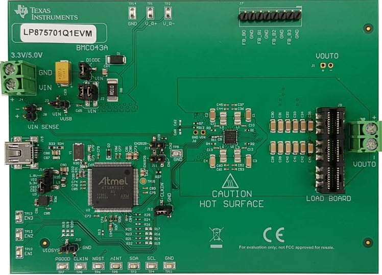 Chart - Texas Instruments LP875701Q1EVM Evaluation Module