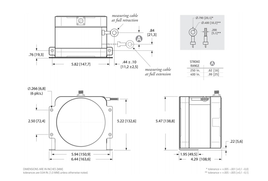Block Diagram - TE Connectivity SKH Cable Actuated Sensor