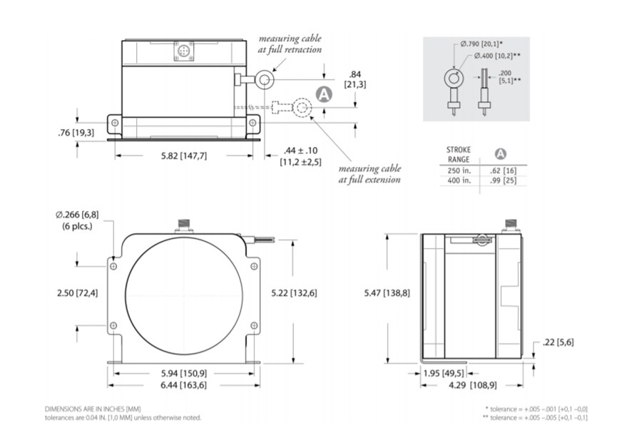 TE Connectivity SKJ Cable Actuated Sensor