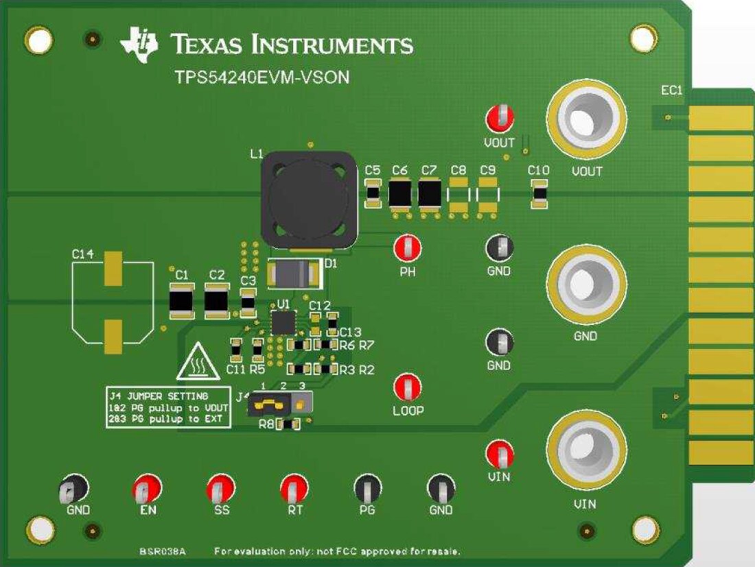 Chart - Texas Instruments TPS54240EVM-VSON Converter Evaluation Module