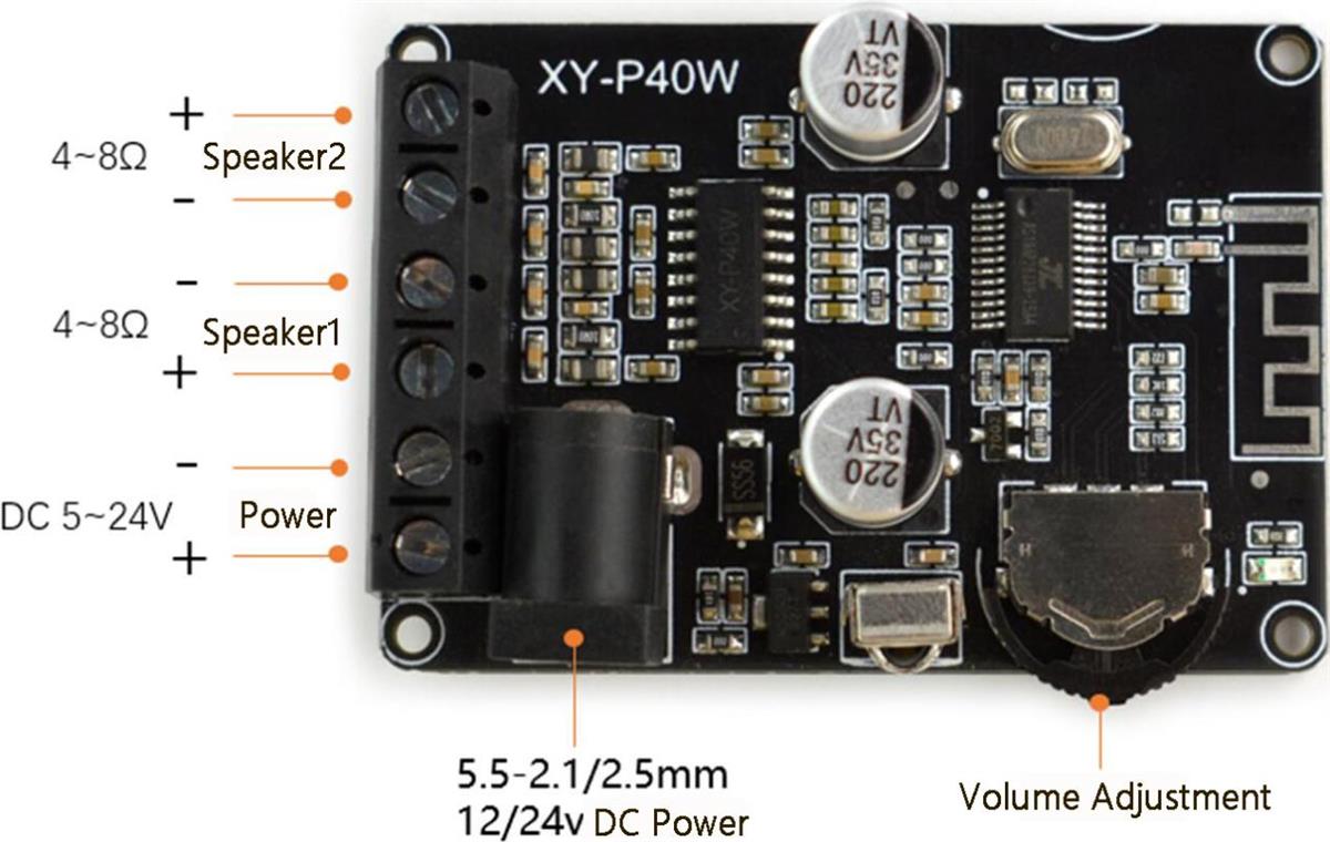 DFRobot Stereo BLUETOOTH® Amplifier Board
