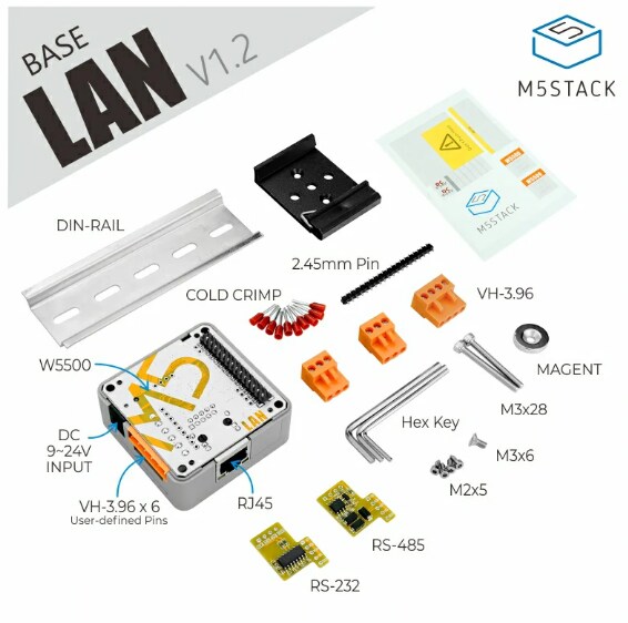 M5Stack LAN Base with W5500 V12