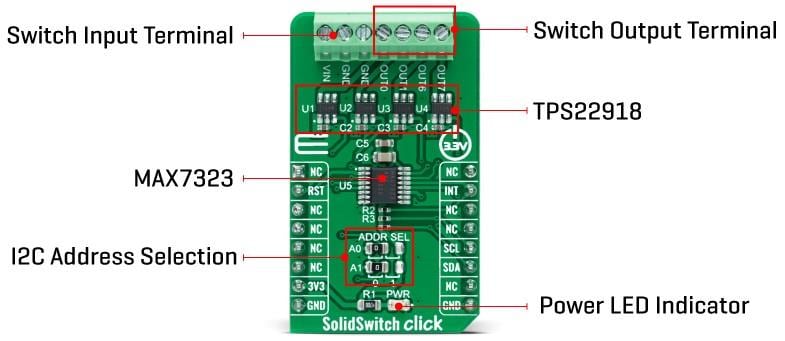 Mikroe SolidSwitch Click