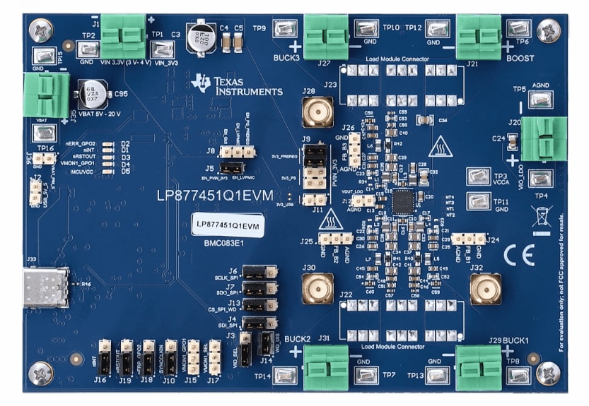 Location Circuit - Texas Instruments LP877451Q1EVM Evaluation Module