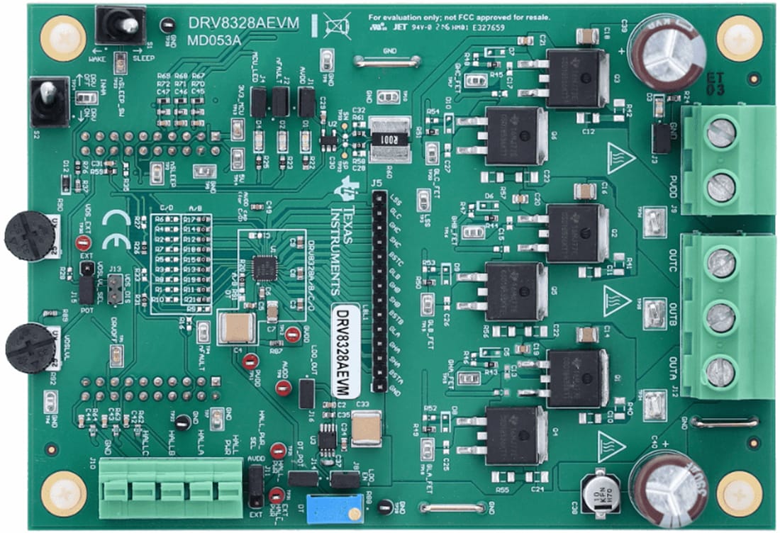 Mechanical Drawing - Texas Instruments DRV8328AEVM Motor Driver Evaluation Module