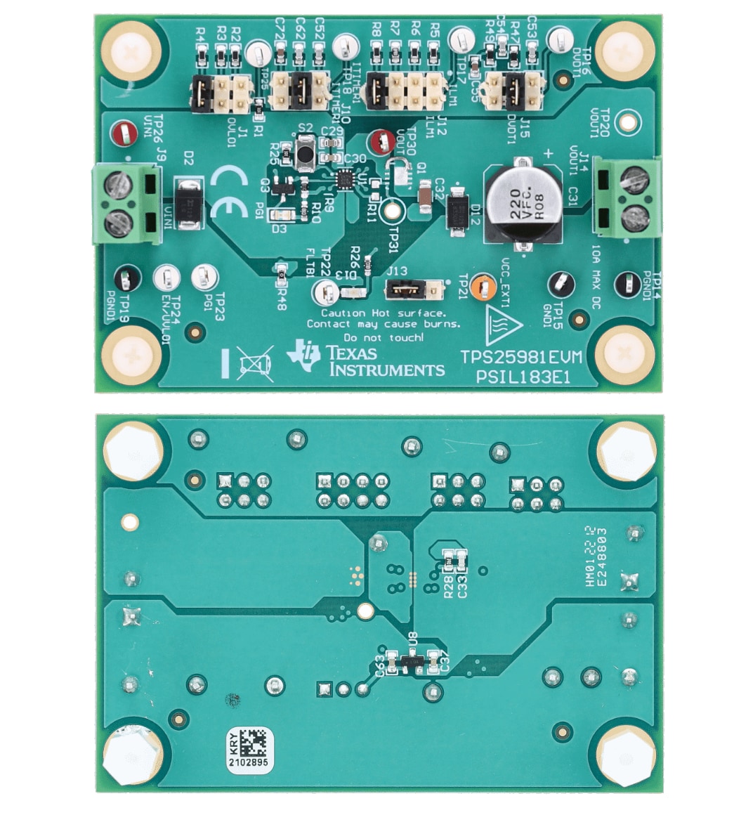 Texas Instruments TPS25981EVM Evaluation Module