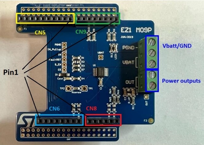 STMicroelectronics VN9008AJ Evaluation Board