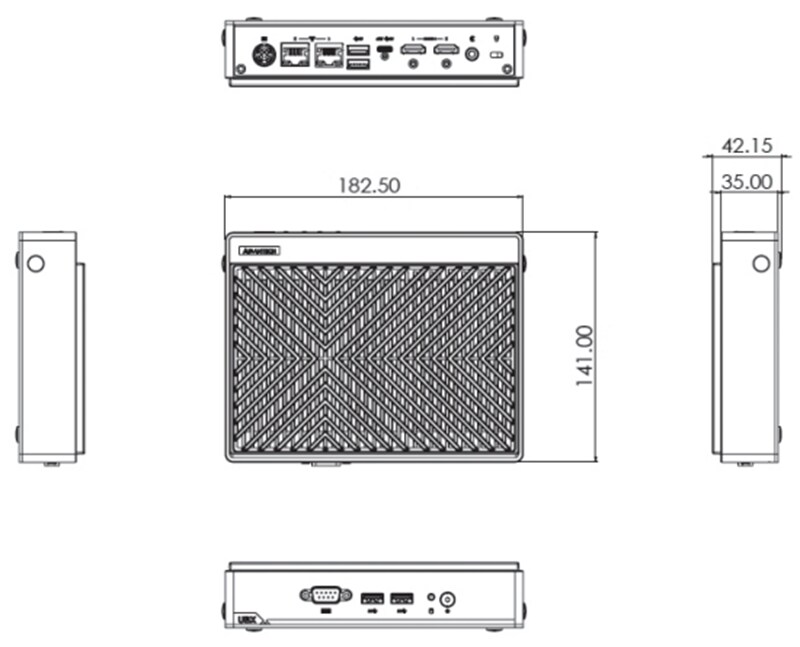 Advantech Preconfigured UBX-110K 4K UHD Store Gateway