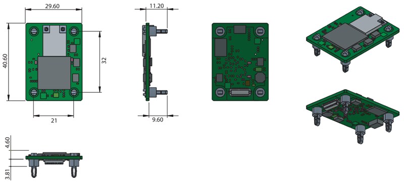 Advantech BB-WLNNA-Q551 Wi-Fi Dual Band Access Point Module