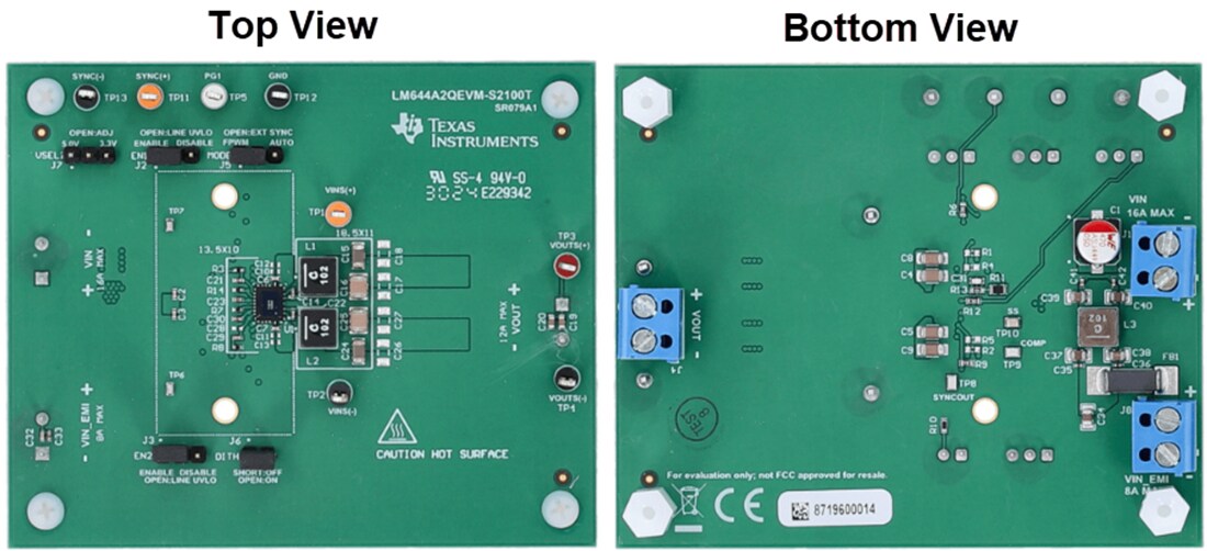 Mechanical Drawing - Texas Instruments LM644A2QEVM-S2100T Evaluation Module (EVM)