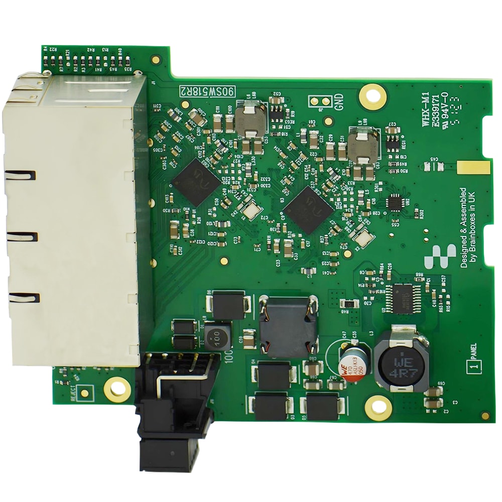 Mechanical Drawing - Brainboxes SW-118 Industrial 8-Port Gigabit Ethernet Switch