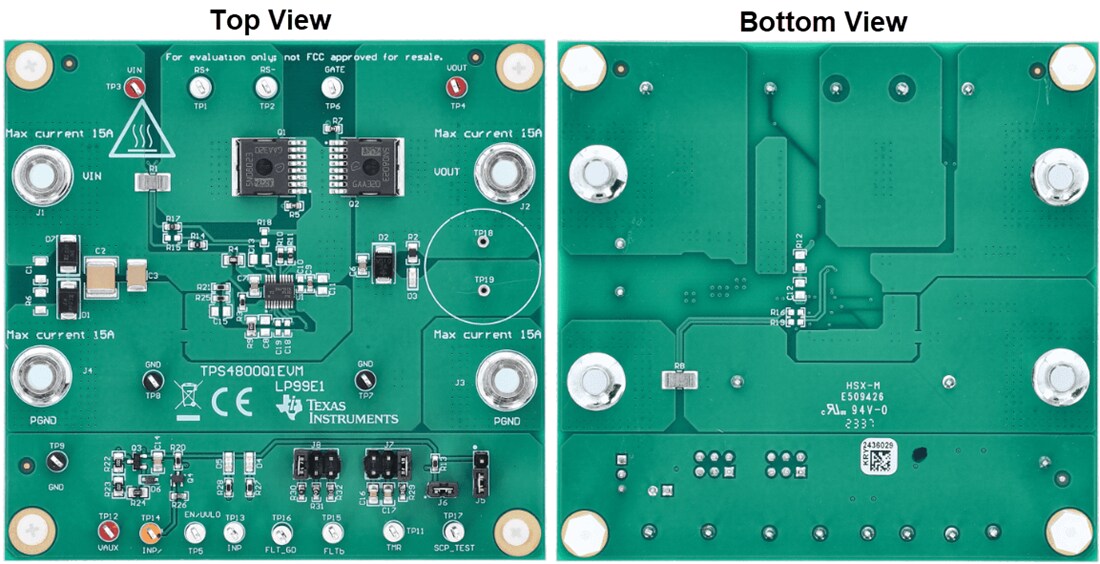 Mechanical Drawing - Texas Instruments TPS4800Q1EVM Driver Evaluation Module (EVM)