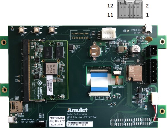 Amulet Technologies AM070RVS01 7” Capacitive GEMmodule™