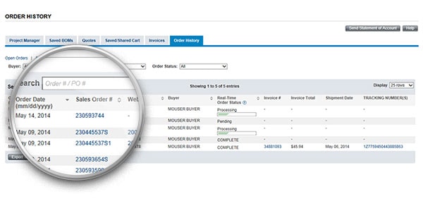 ประวัติการสั่งซื้อ ประวัติการสั่งซื้อ